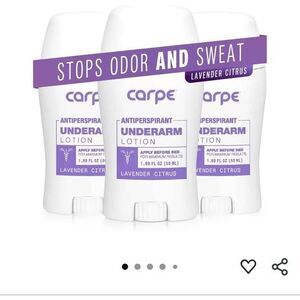 Pack of 4 clinical strength carpe deodorant savings